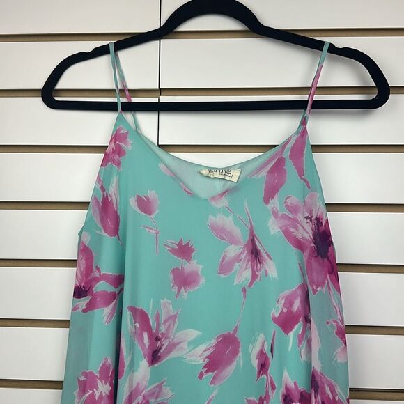 MINT FLORAL HALTER NECK SHORT DRESS Sz One Size - Picture 2 of 9